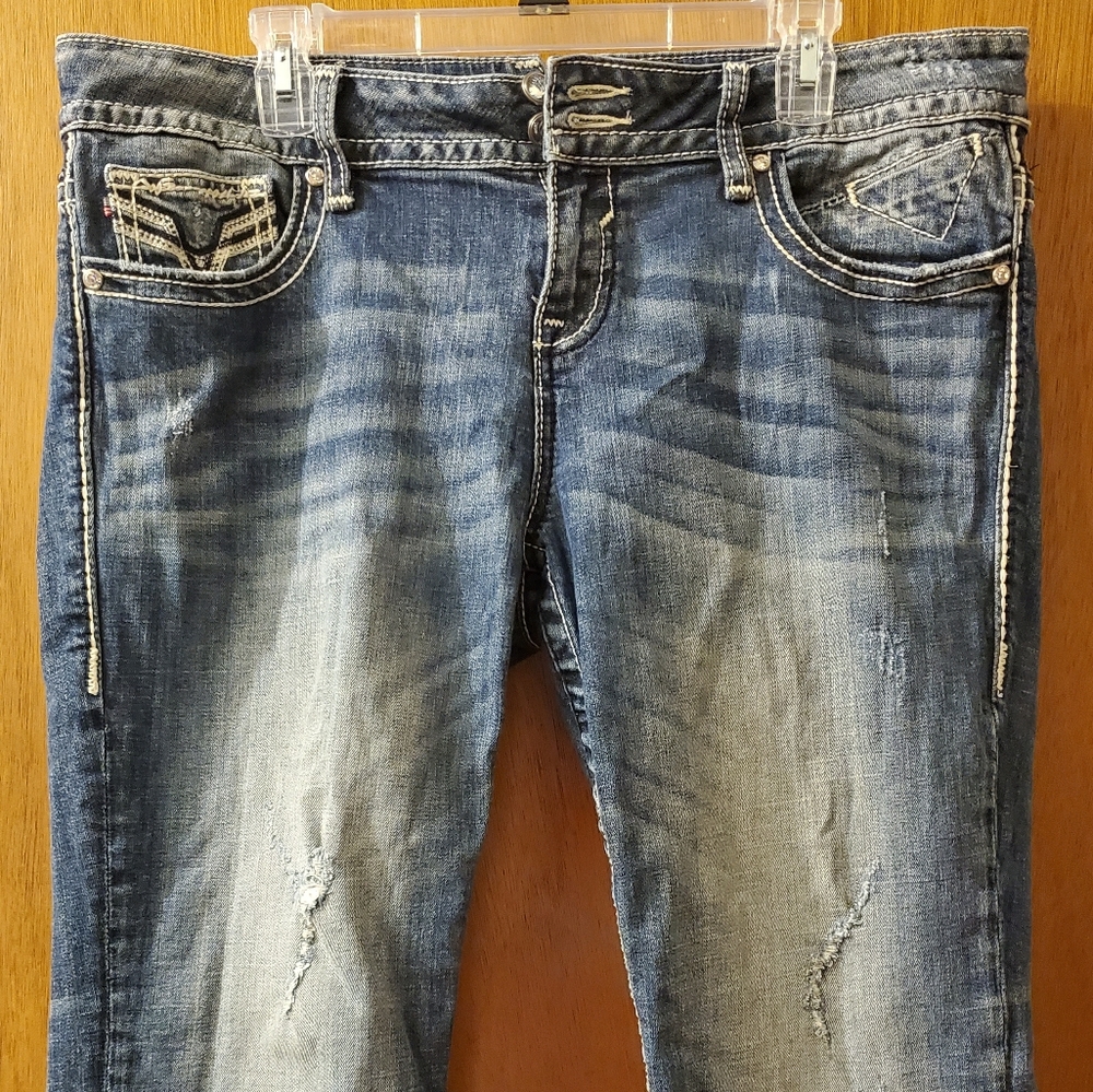 Jean capri pants